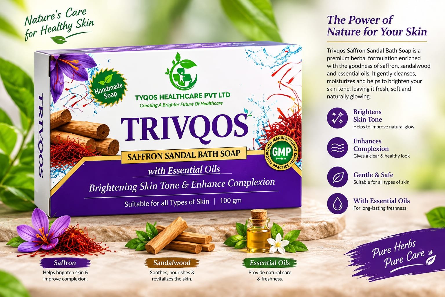 TRIVQOOS Saffron Sandal